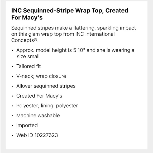 INC Wrap Top - Picture 4 of 4